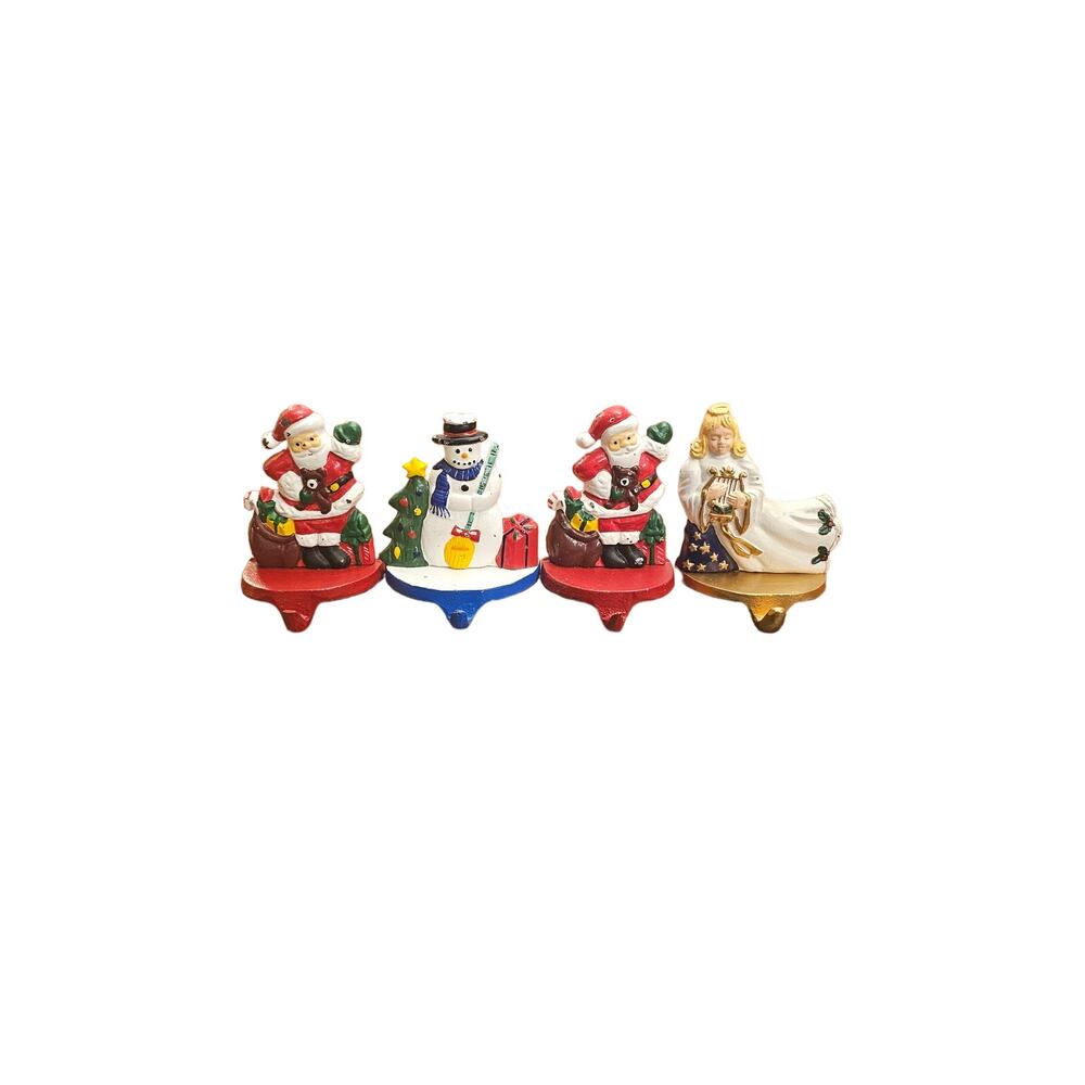 Vintage 1990 1991 LVC Cast Iron Stocking Holder‎ 4 pack
